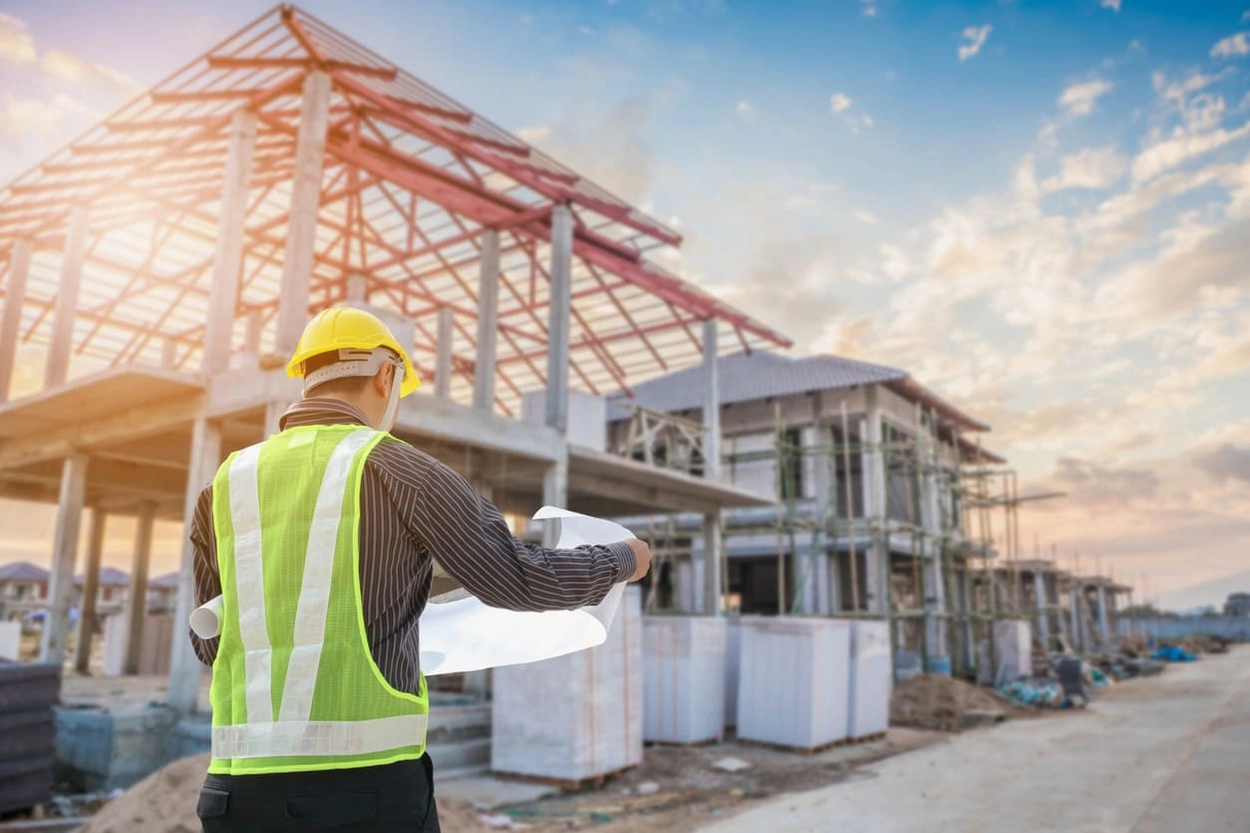 Construction supervisor preventing costly rework by getting blueprints with better construction print clarity