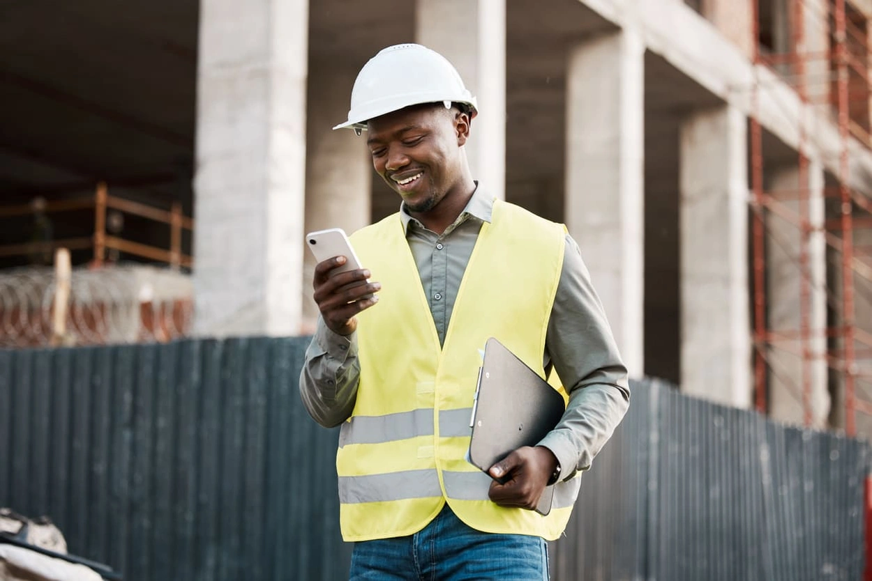 Construction manager printing new documents through secure cloud printing